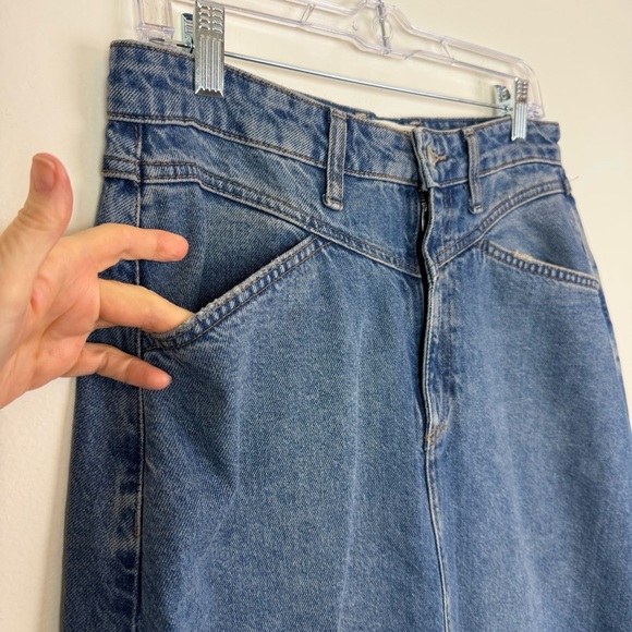 Free People We The Free Come As You Are Denim Maxi Skirt Size 6 - Picture 6 of 14